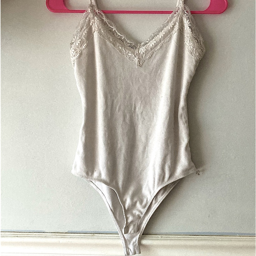 “AMBIANCE” Lace Tank Top Bodysuit